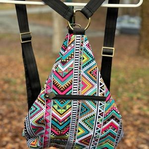 Butterfly Black Backpack/Daypack